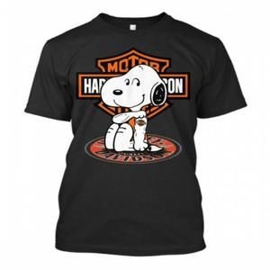 Harley Davidson Snoopy Tatoo Shirt